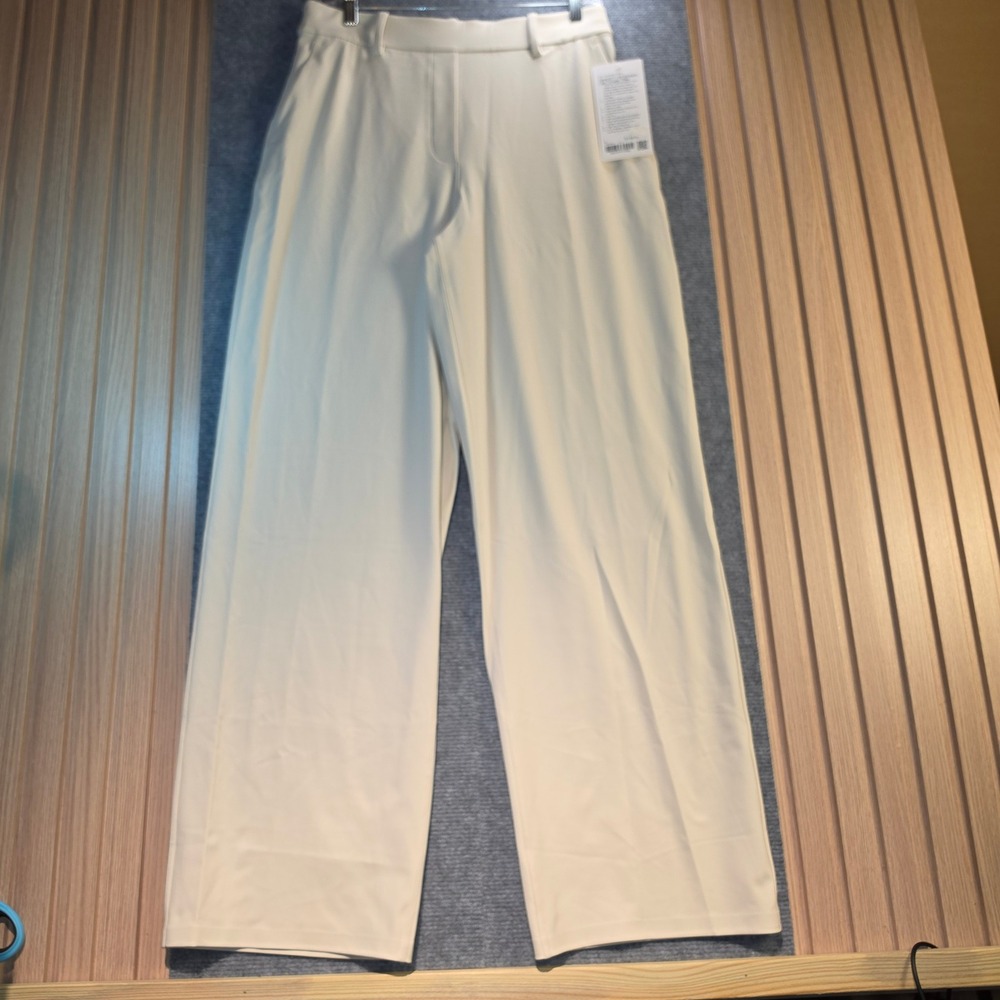 Lululemon Daydrift HR Straight-Leg Trouser L Light Ivory NEW Luxtreme LW5HXMS